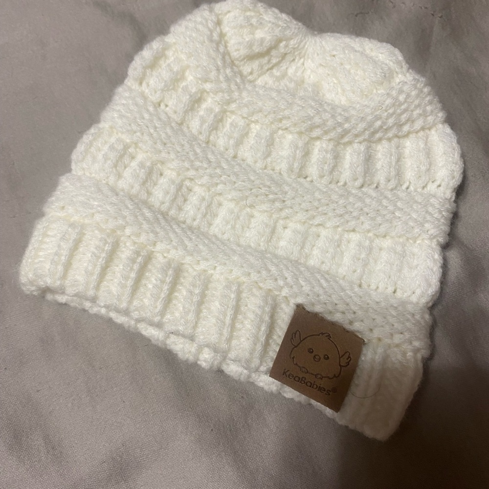 Keababies Ivory Knit‎ Hat for Baby- NWOT